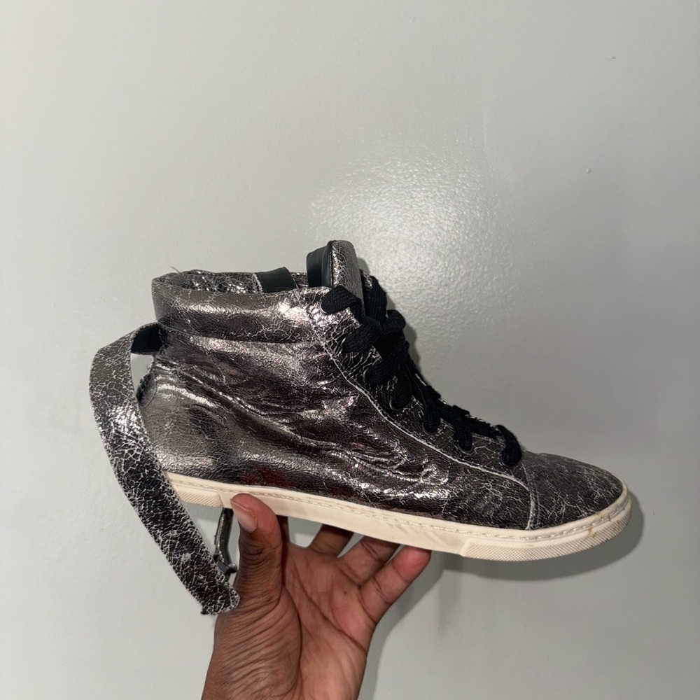 Schultz Silver High-Top Women's Sneakers